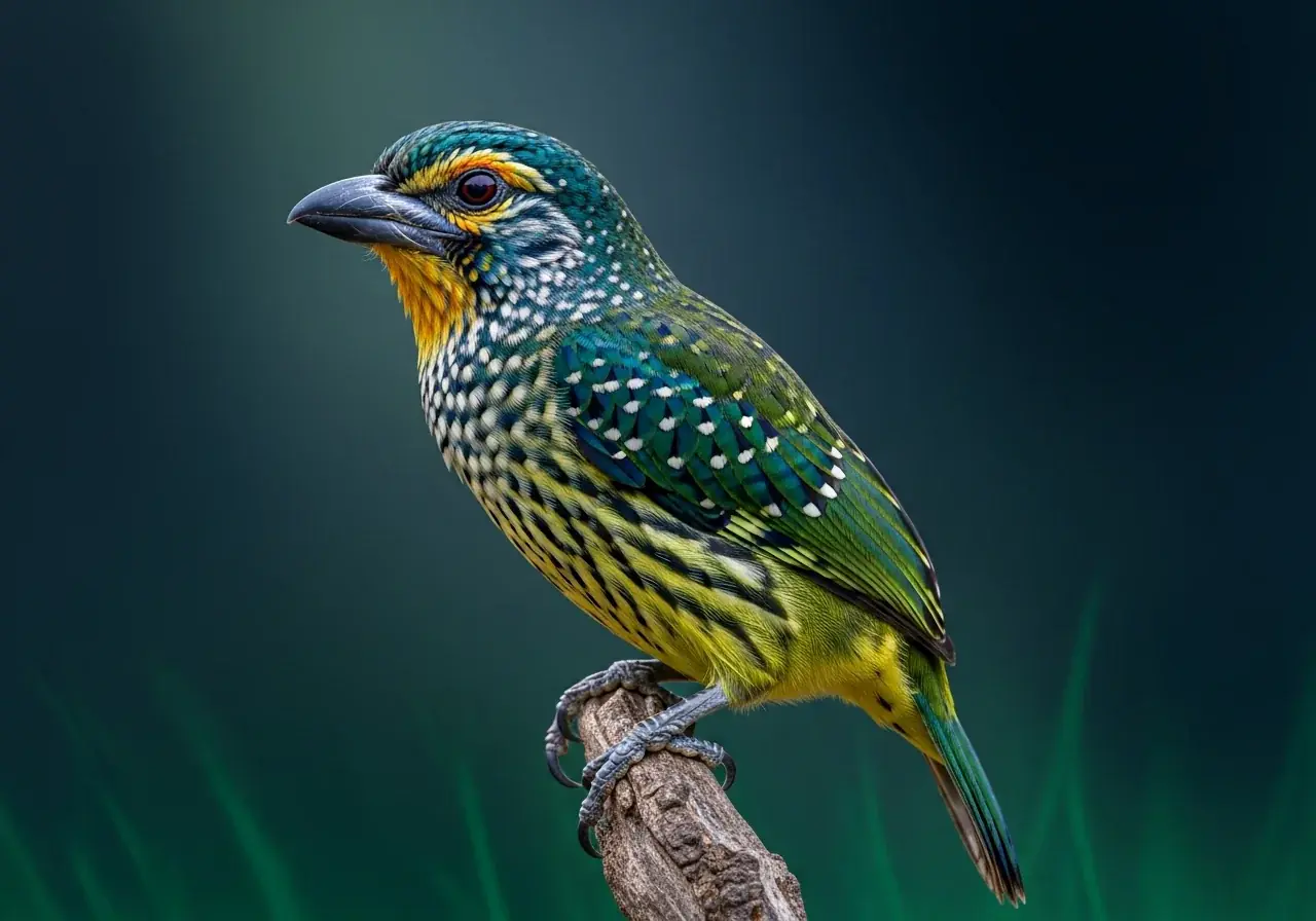 Äquatorial-Bartvogel (Apaloderma aequatoriale)