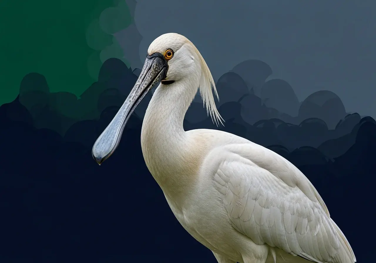 Afrikanischer Löffler (Platalea alba)