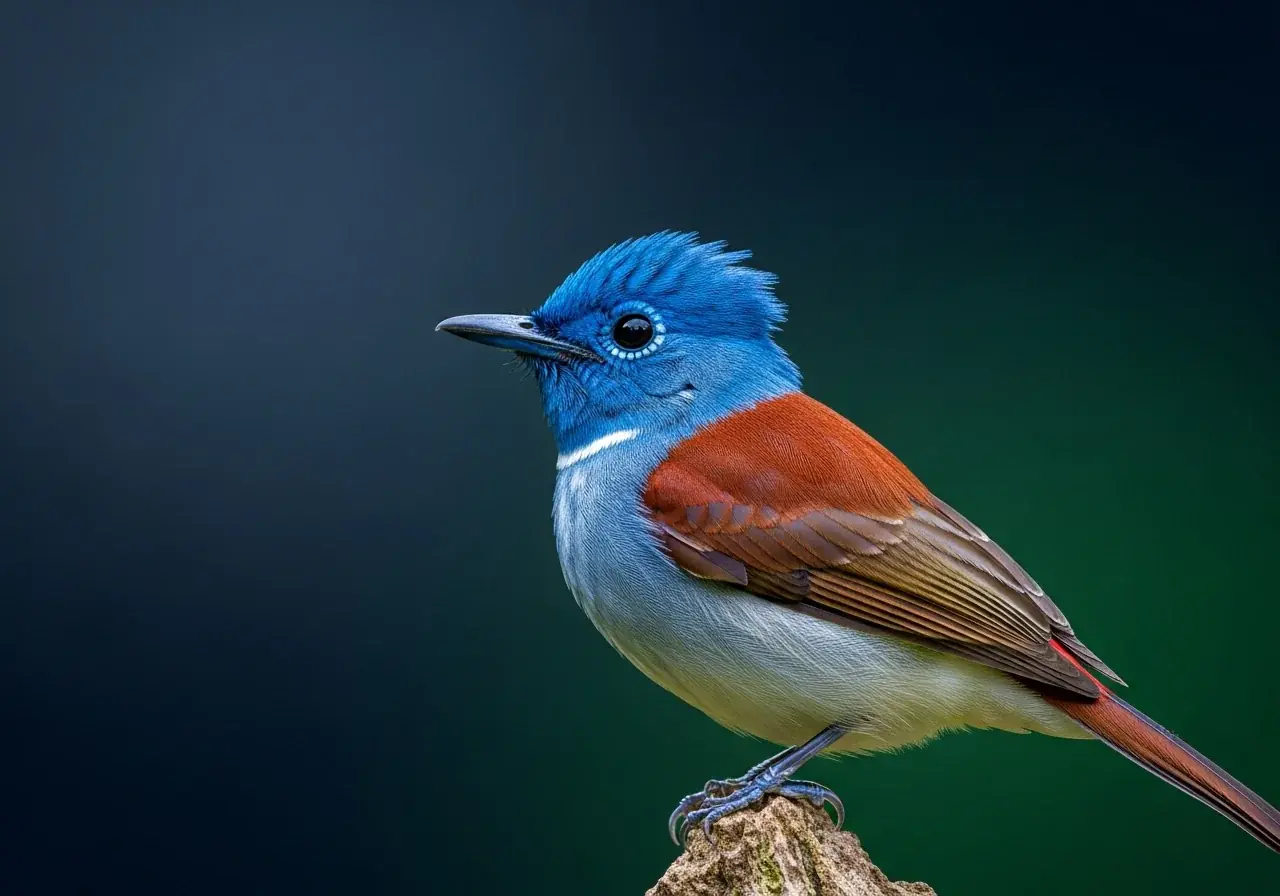 Afrikanischer Paradiesmonarch (Terpsiphone viridis)
