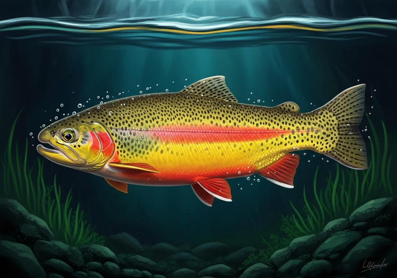 Aguabonita-Forelle (Oncorhynchus aguabonita)