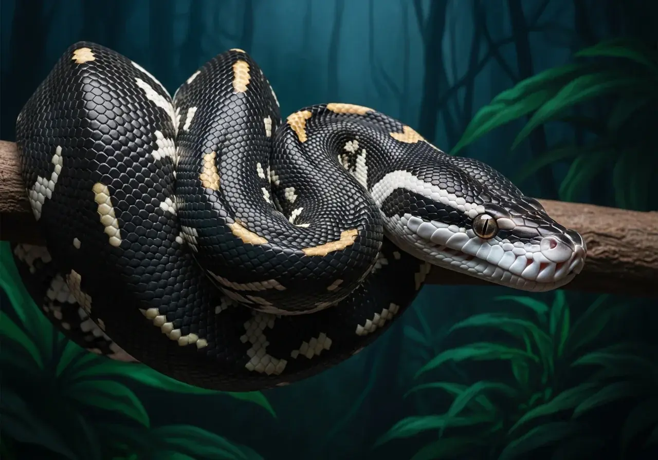 Albertis-Wasserpython (Leiopython albertisii)