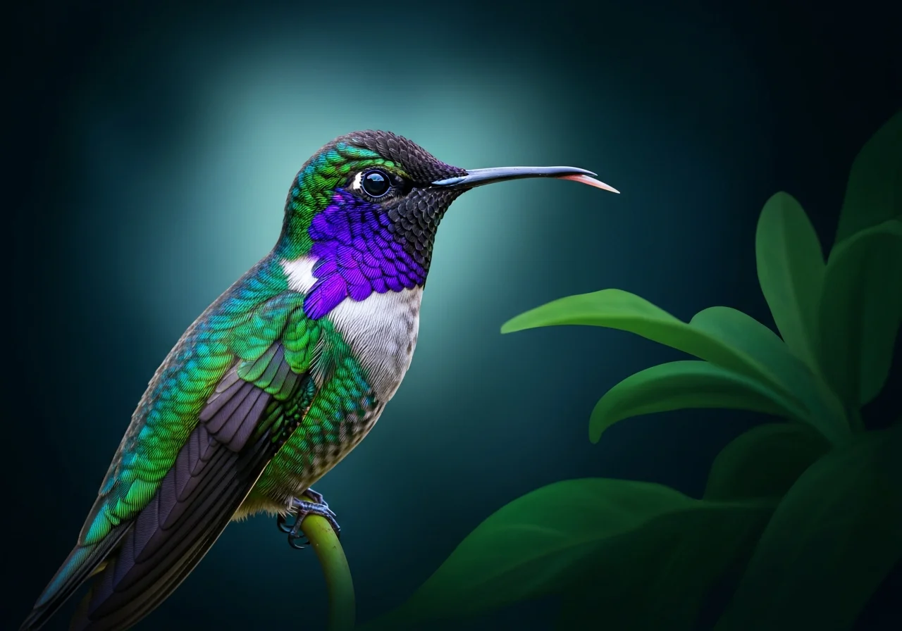 Amethystelfe (Lampornis amethystinus)