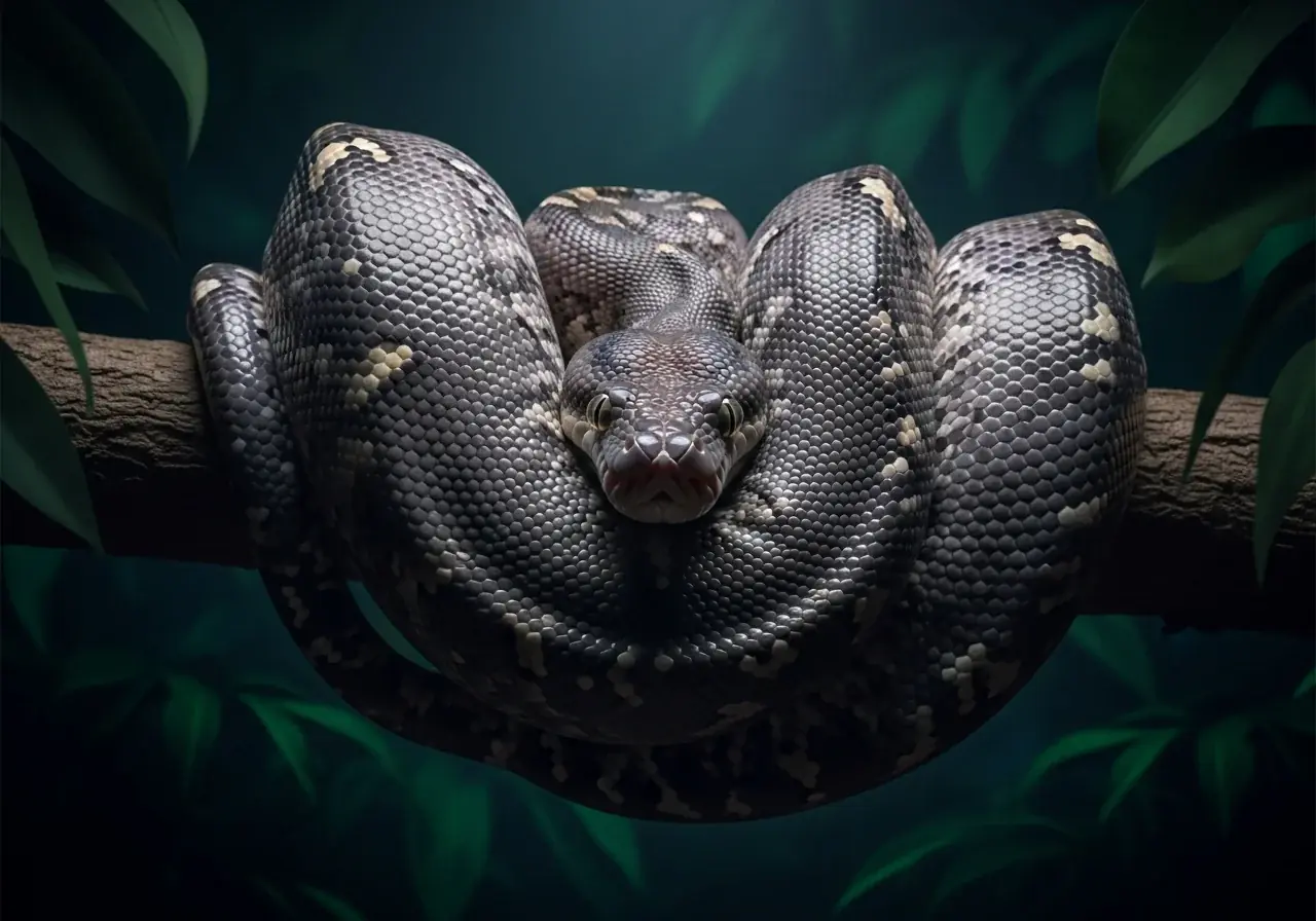 Amethystpython (Morelia amethistina)