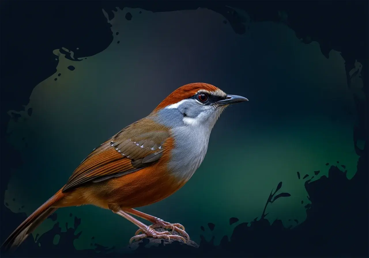 Austens Schuppentimalie (Trochalopteron austeni)