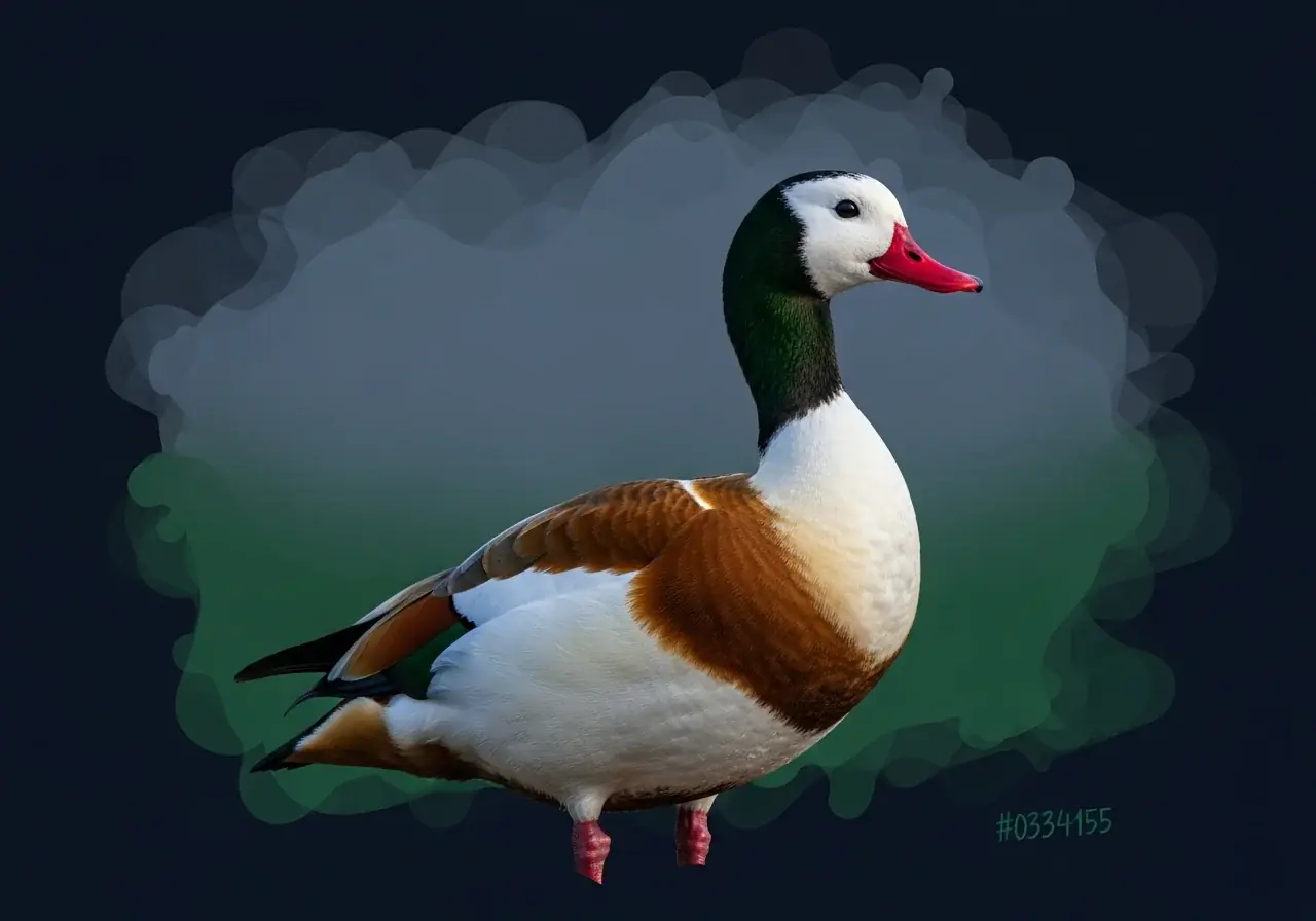 Australische Schopfgans (Tadorne tadornoides)