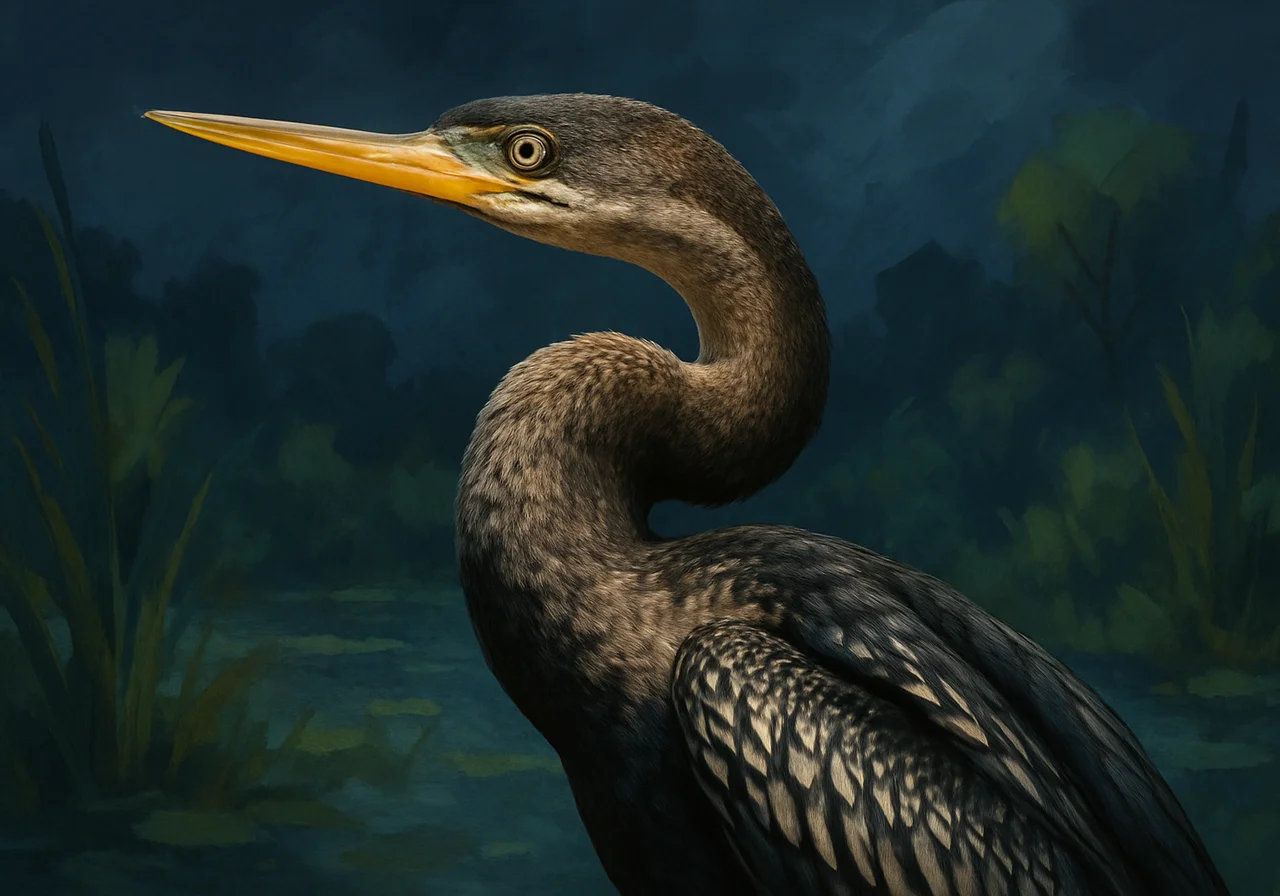 Australischer Schlangenhalsvogel