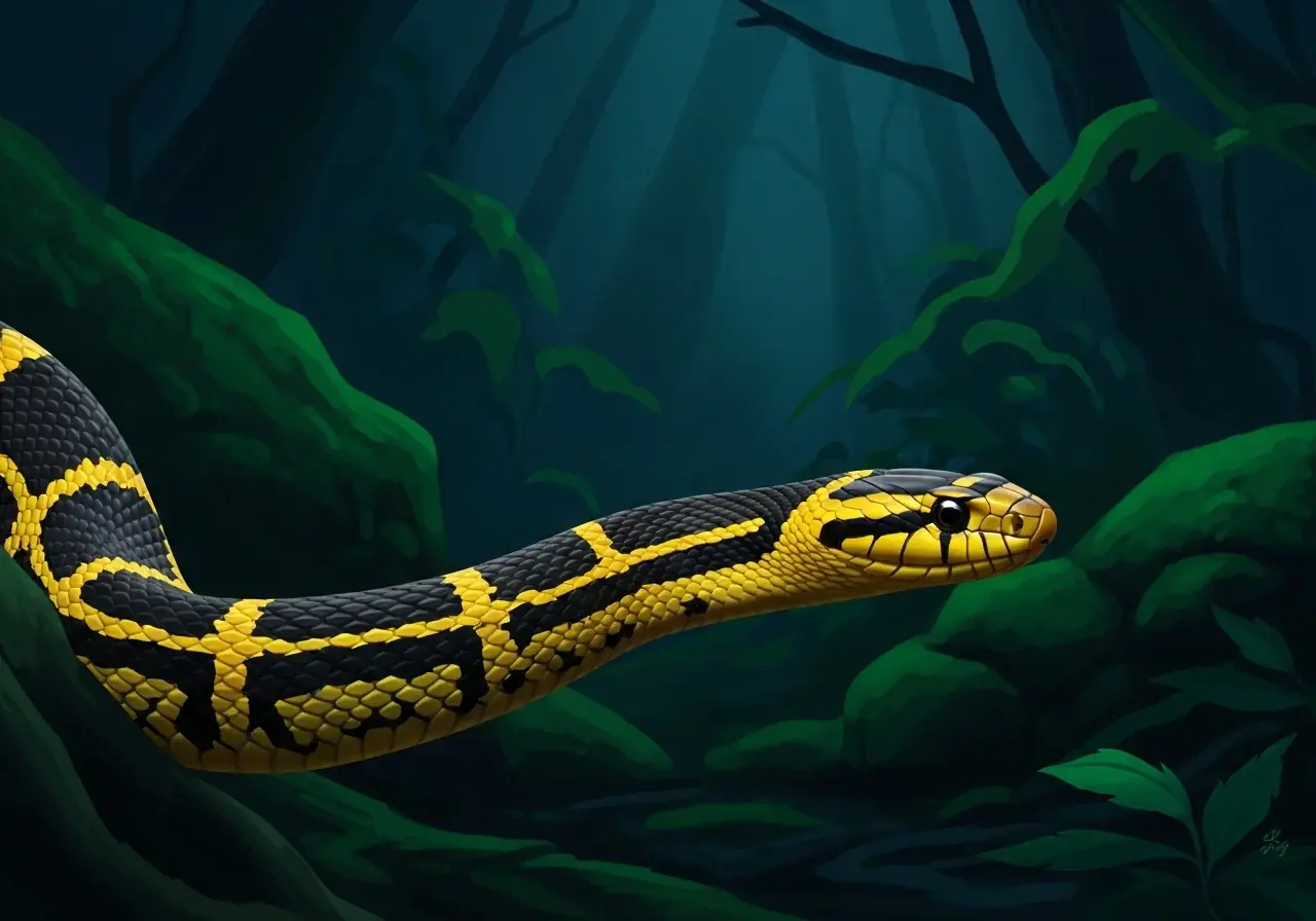 Bänder-Krait (Bungarus fasciatus)
