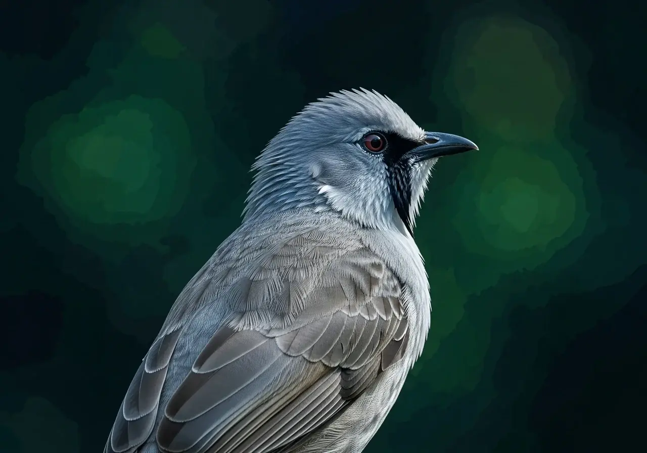 Bärtiger Bülbül (Criniger barbatus)