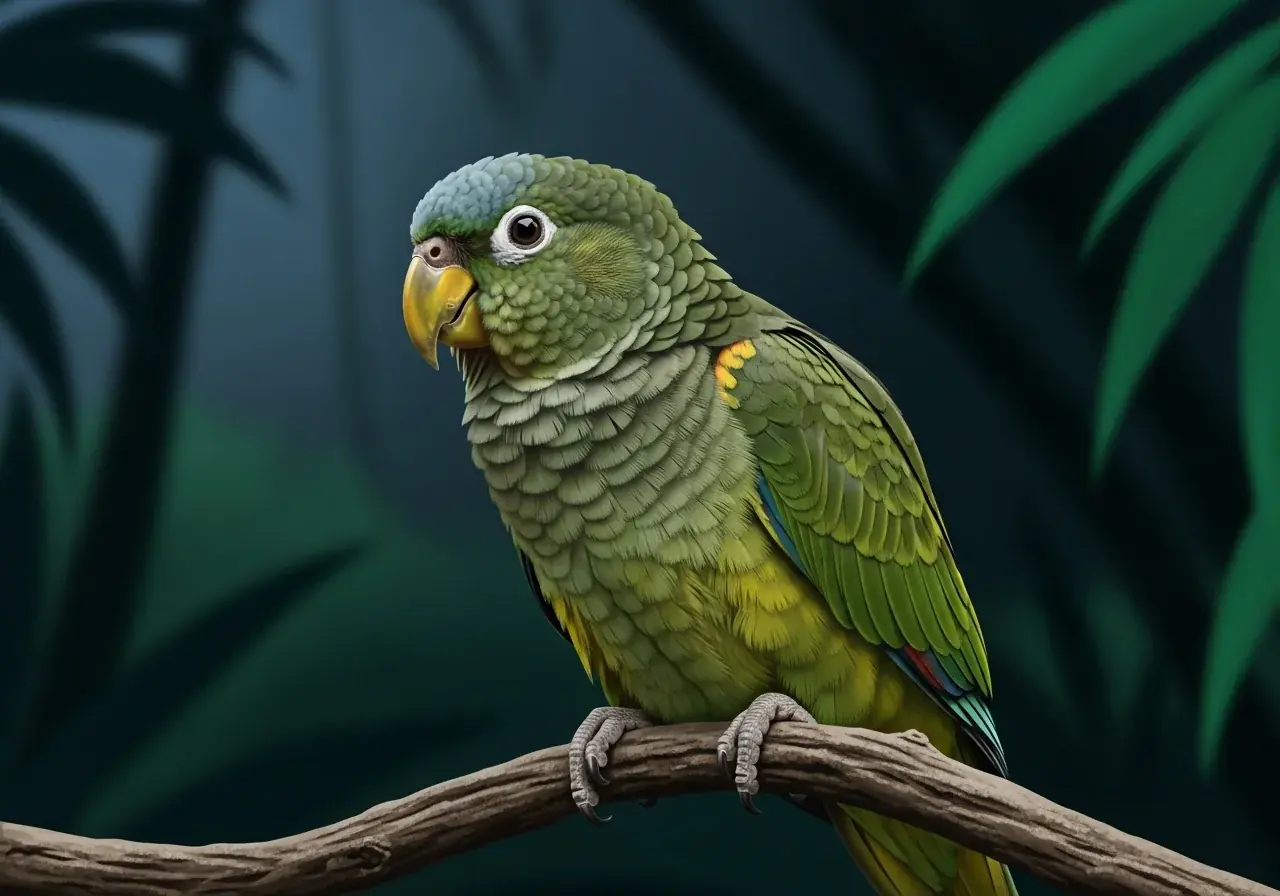 Bärtiger Zwergpapagei (Bolborhynchus orbygnesius)