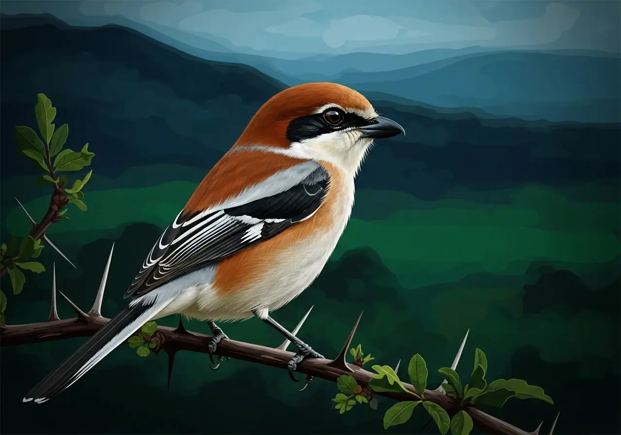 Bajawürger (Lanius vittatus)