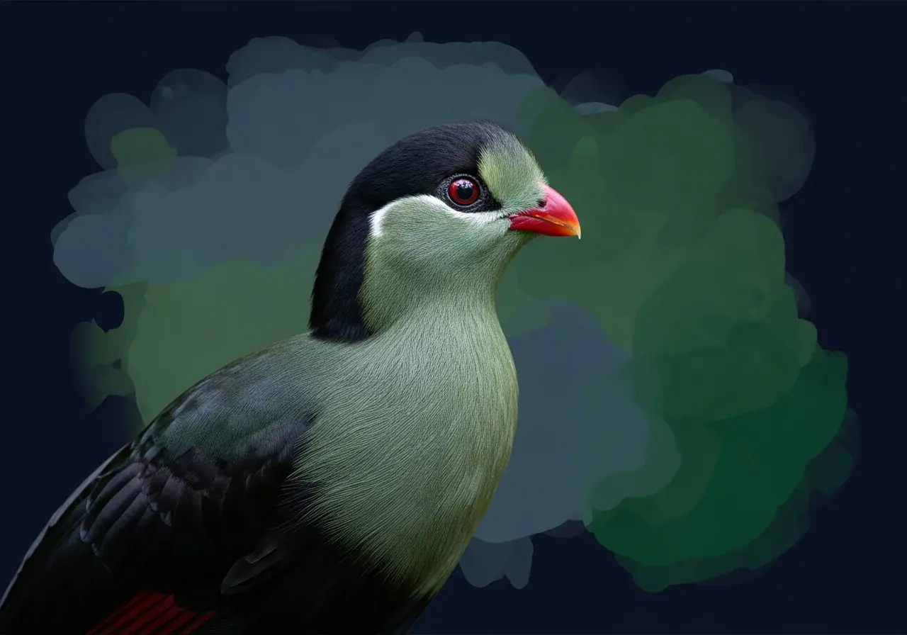 Bannerman-Turako (Tauraco bannermani)