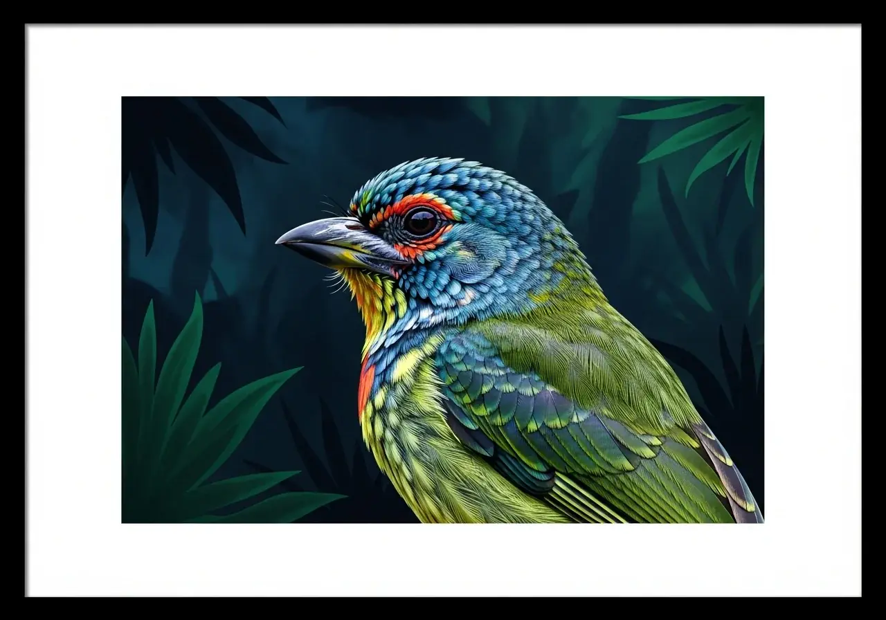 Bergbartvogel (Megalaima monticola)