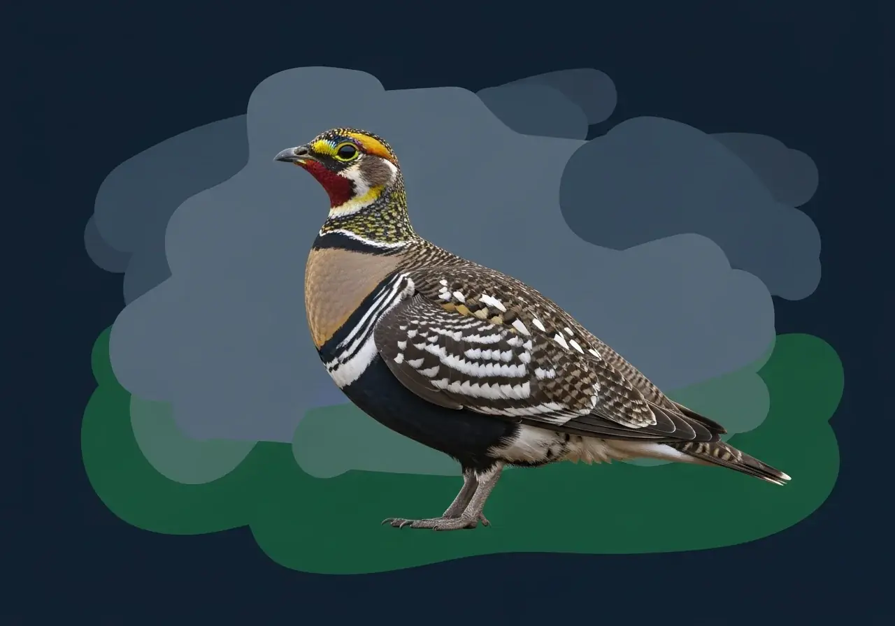 Bindenflughuhn (Pterocles alchata)