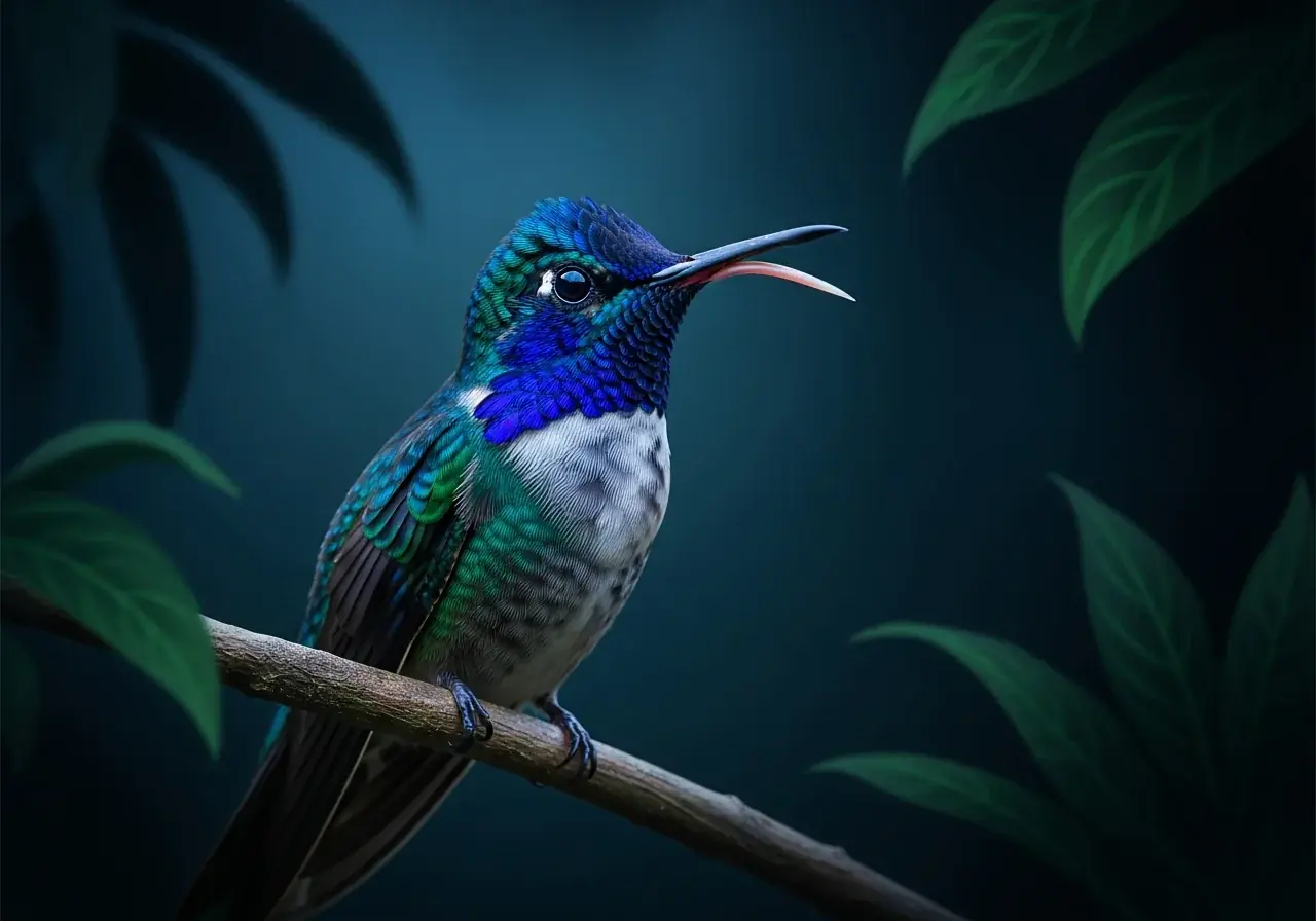 Blauaugen-Nektarvogel (Eupherusa cyanophrys)