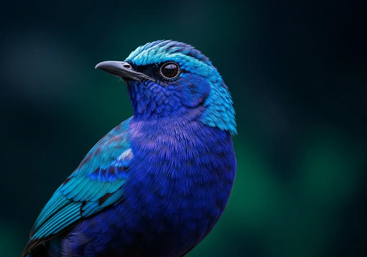 Blaue Pfeifdrossel (Myophonus caeruleus)