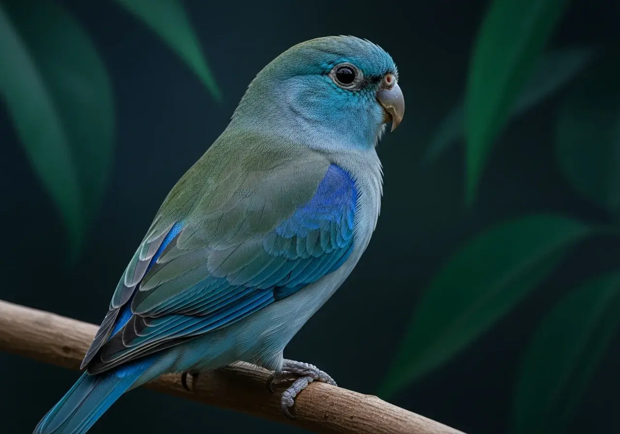 Blauflügel-Sperlingspapagei (Forpus xanthopterygius)