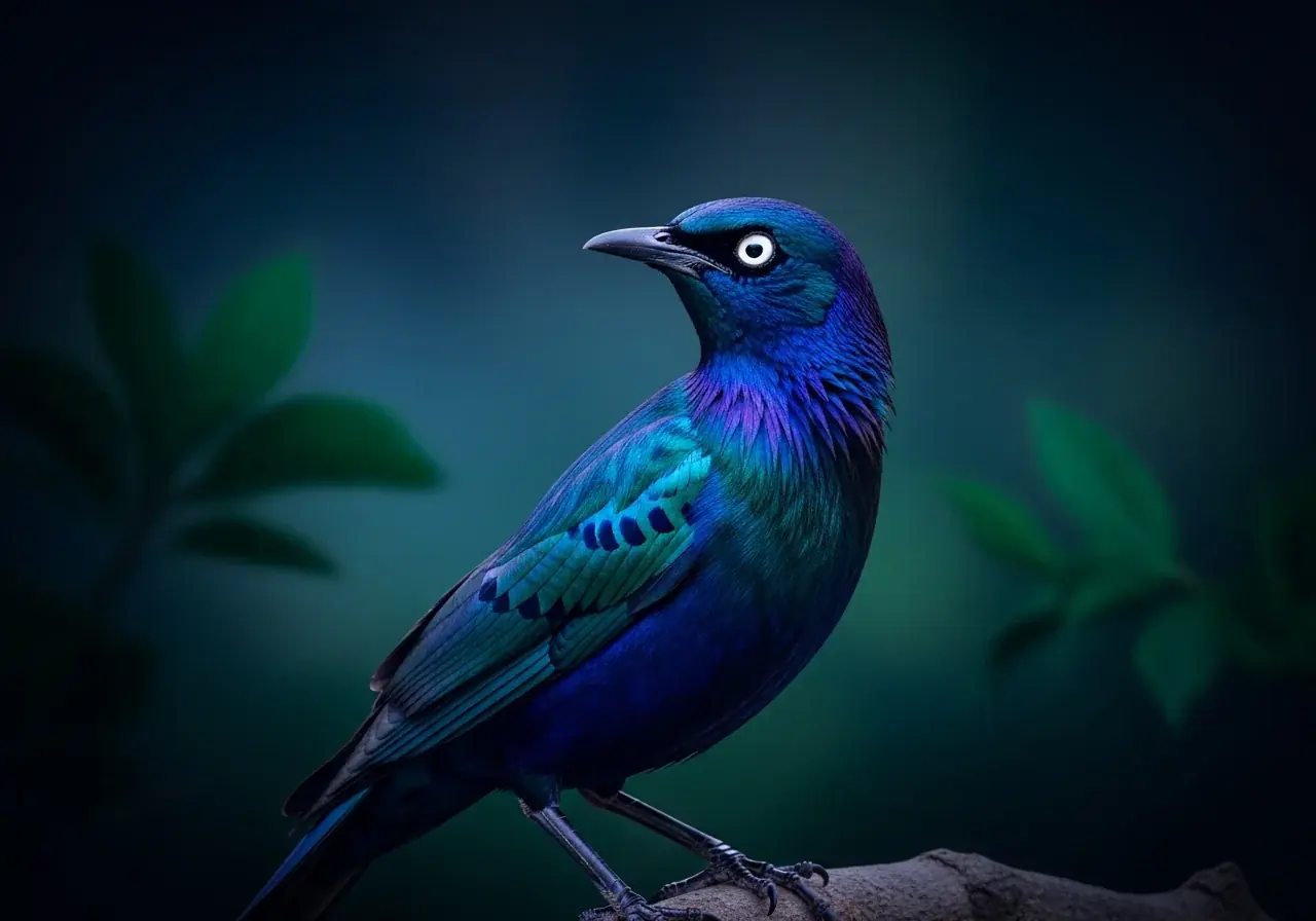 Blauglänzender Glanzstar (Lamprotornis purpuroptera)