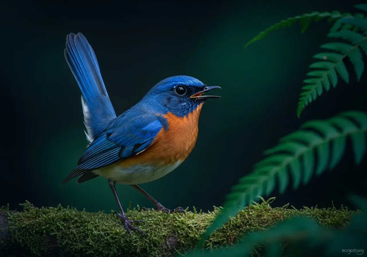 Blauschwanz-Nachtigall (Luscinia pectardens)