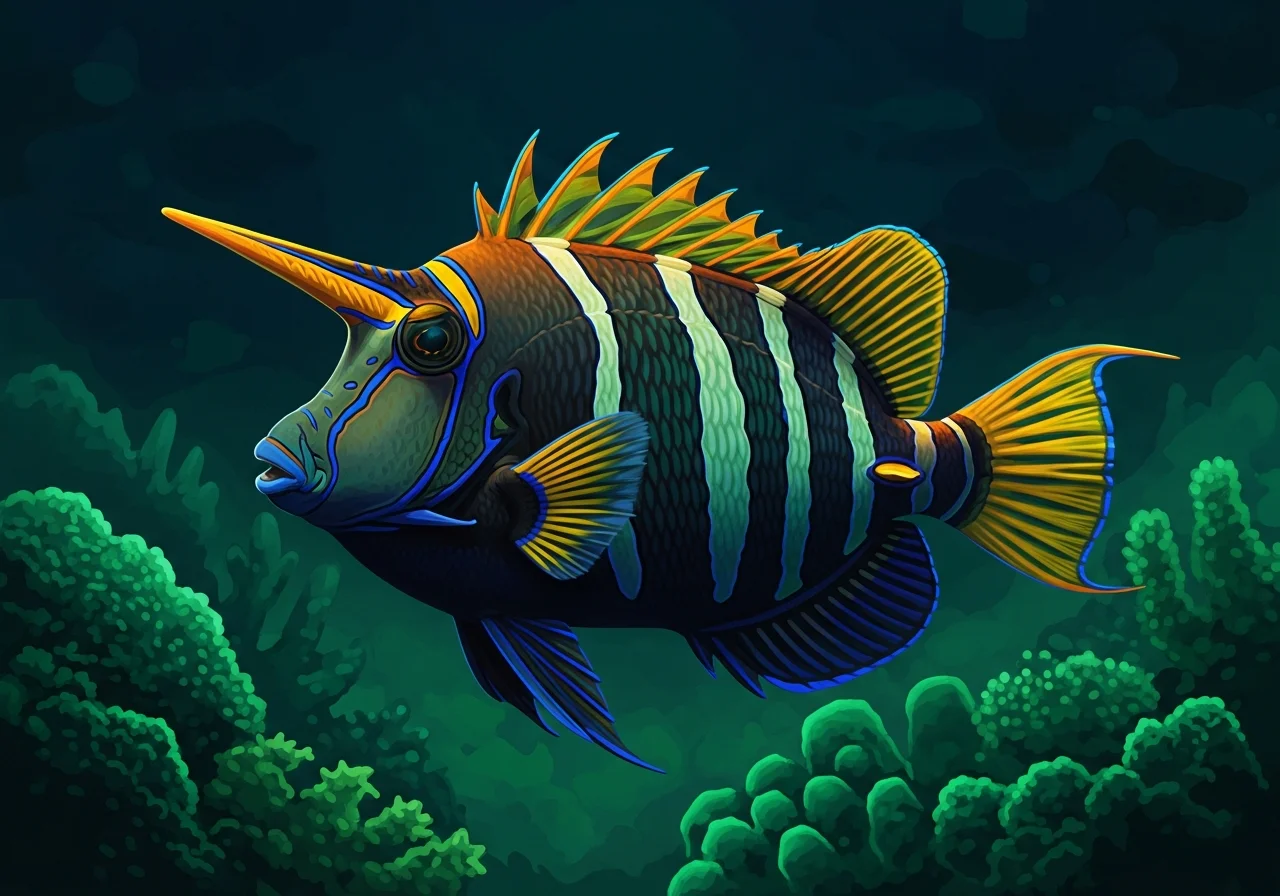 Bunt-Drückerfisch (Naso lituratus)