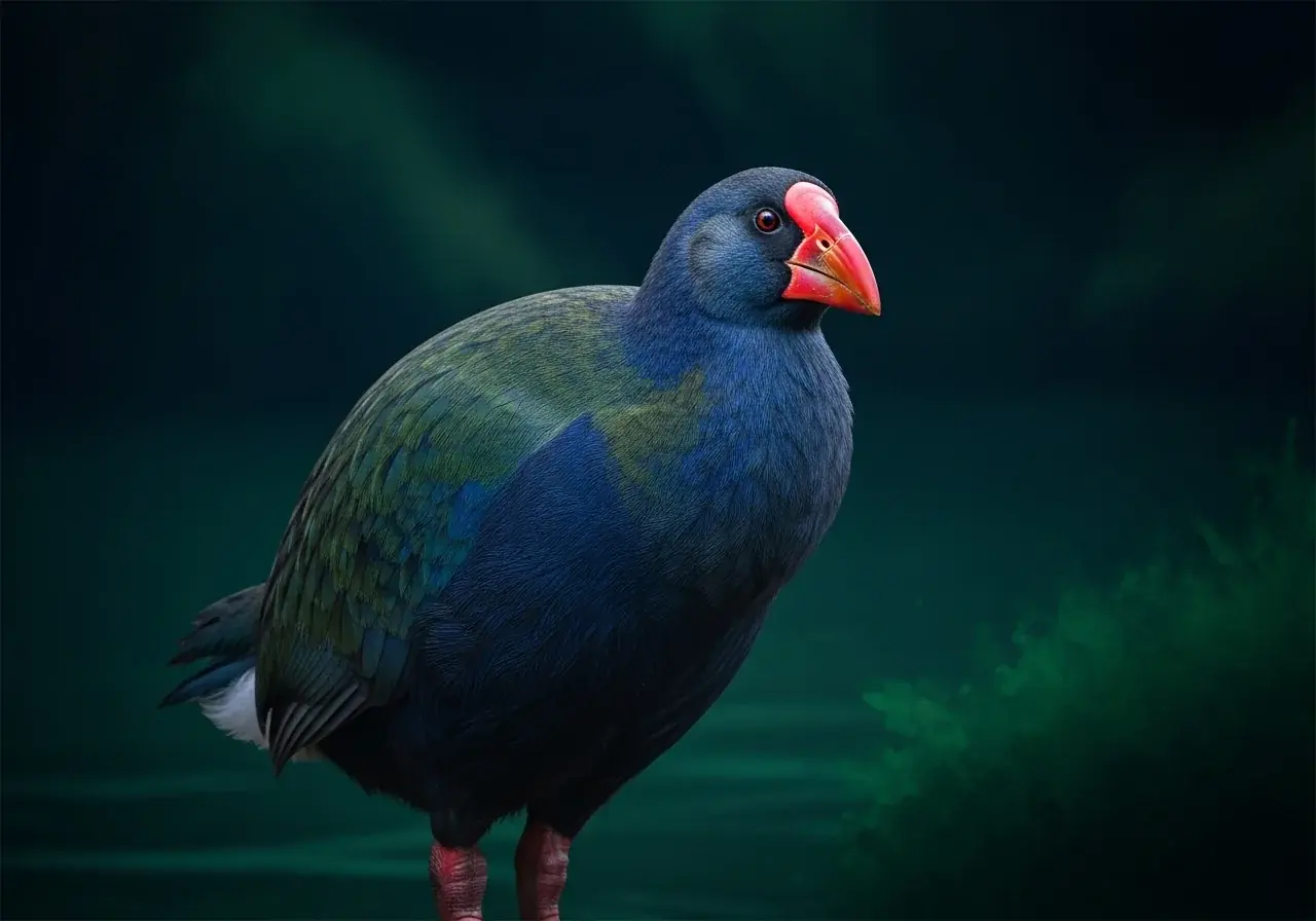 Chatham-Inseltakahe (Gallirallus dieffenbachii)