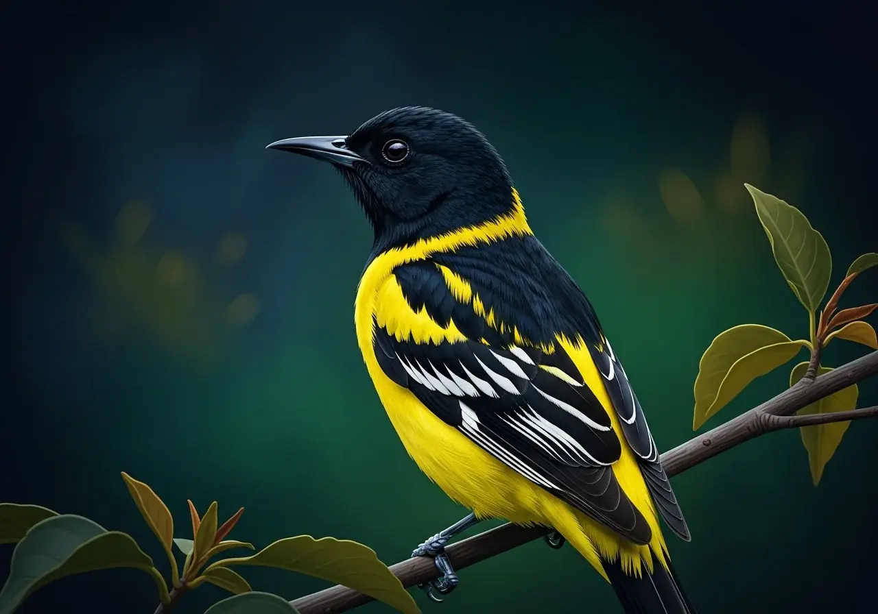 Dünschnabel-Pirol (Oriolus tenuirostris)