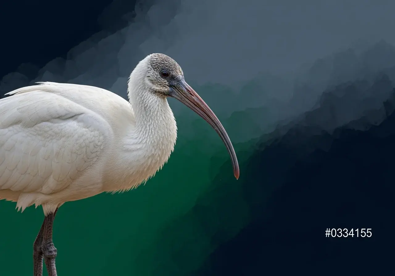 Einsamer Ibis (Threskiornis solitarius)
