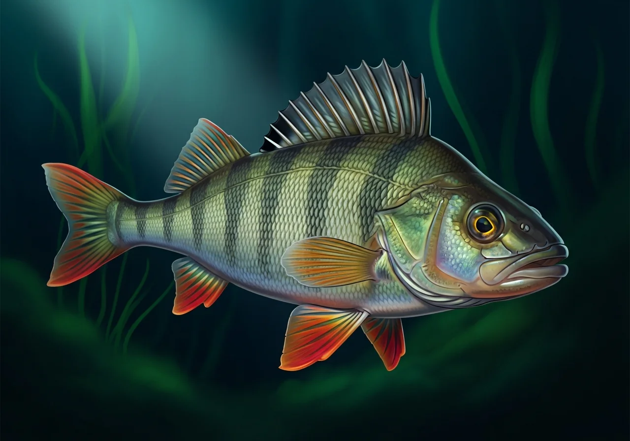 Flussbarsch (perca fluviatilis)