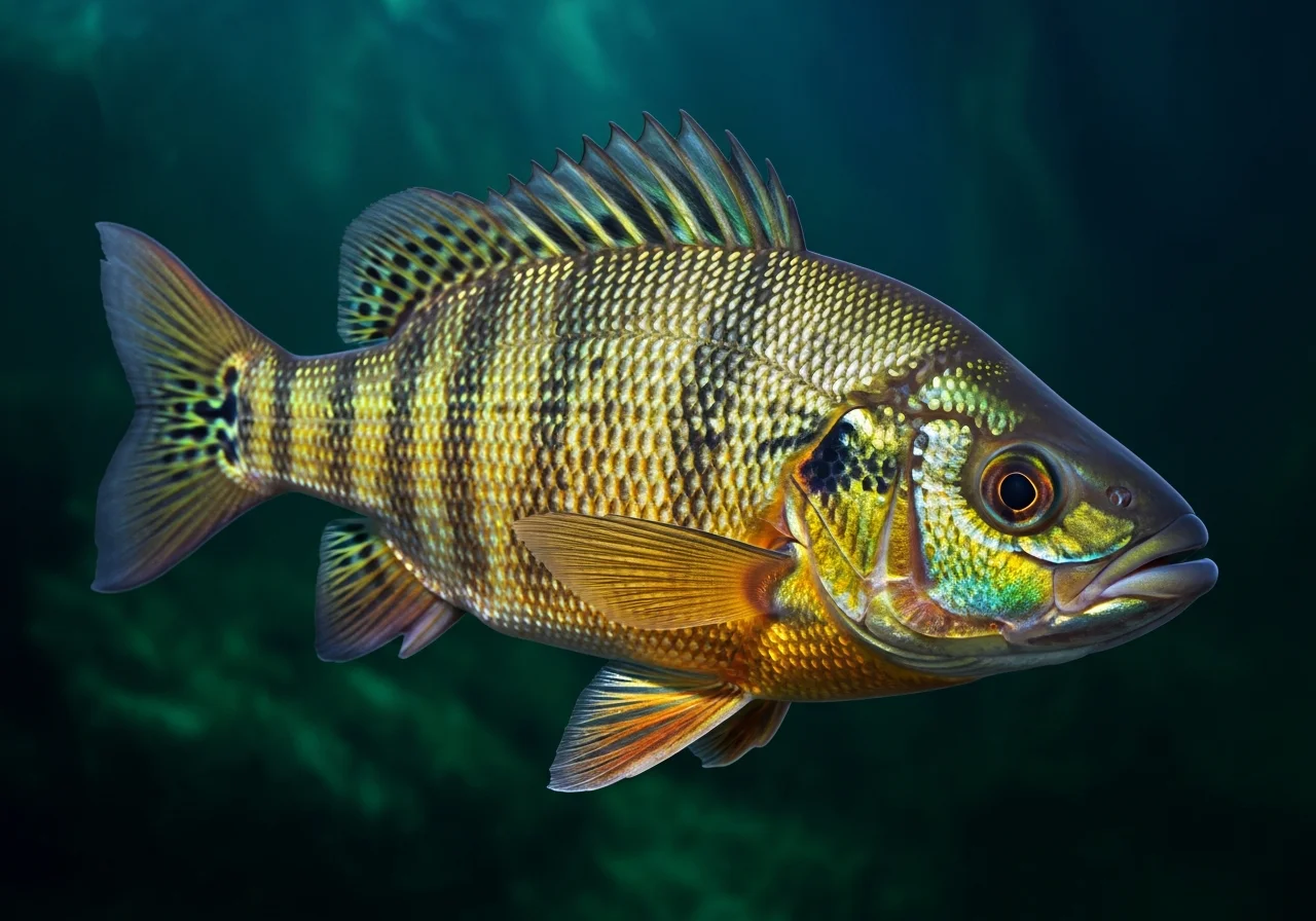 Gefleckter Sonnenbarsch (Lepomis gulosus)