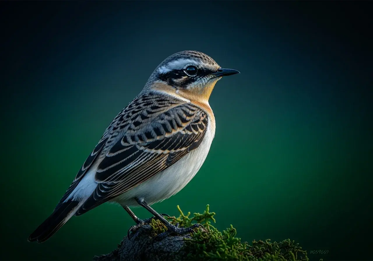 Gesprenkelter Steinschmätzer (Oenanthe picata)