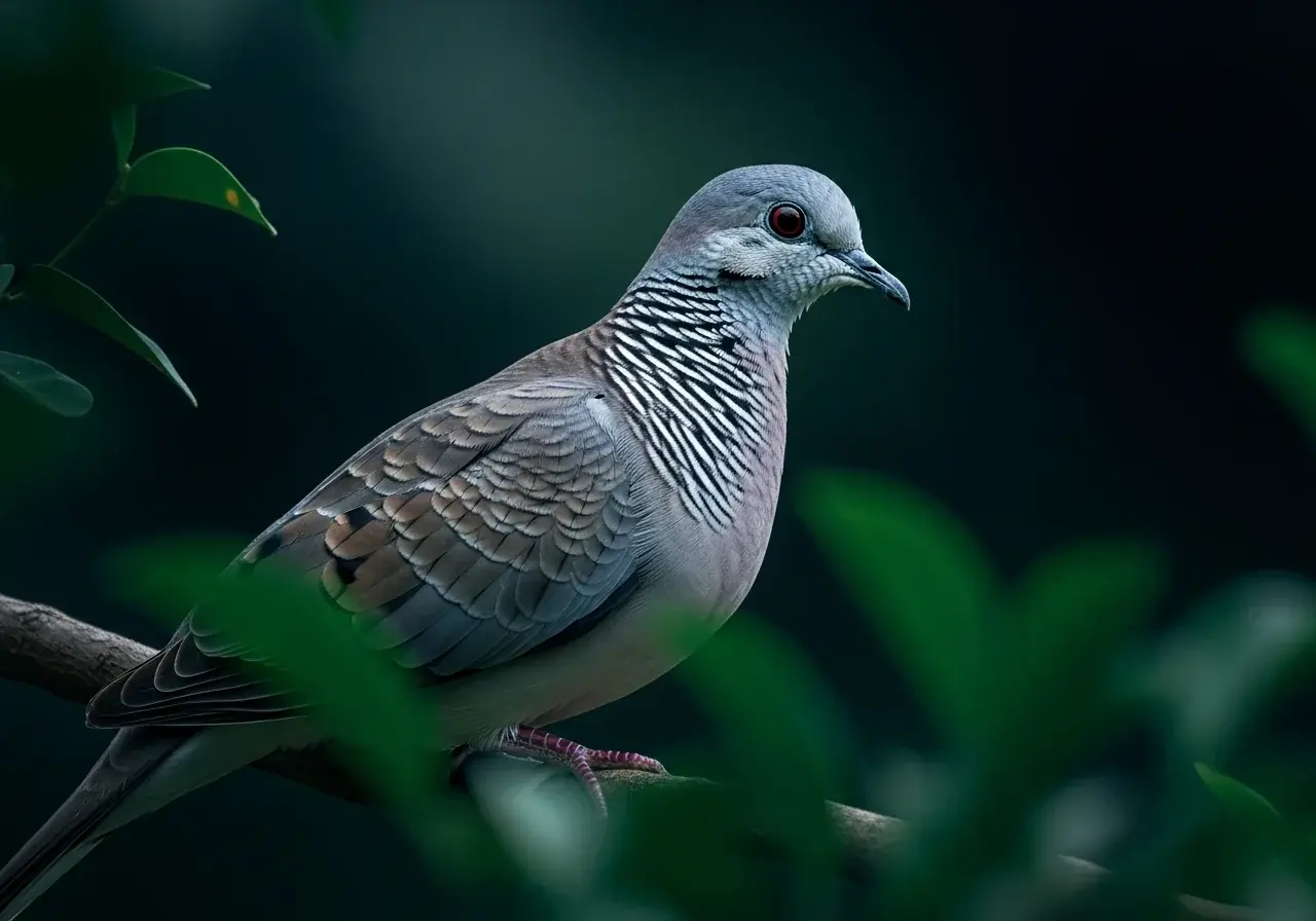 Gestreifte Fruchttaube (Geopelia striata)