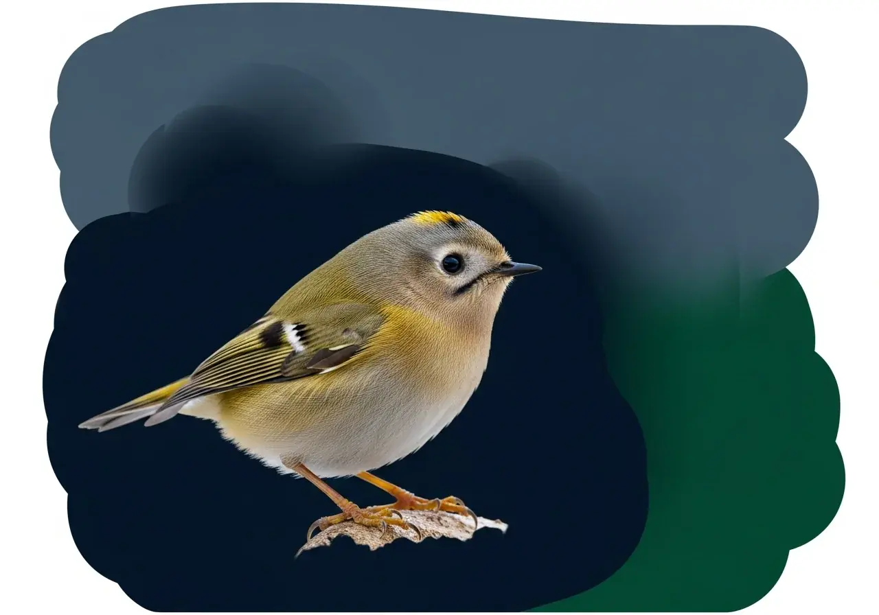 Goldscheitel-Wintergoldhähnchen (Regulus satrapa)