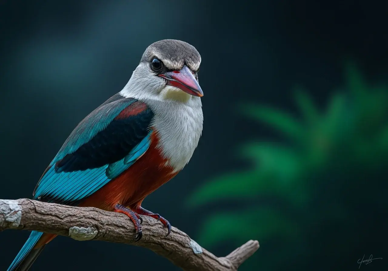 Graukopf-Fischer (Halcyon leucocephala)
