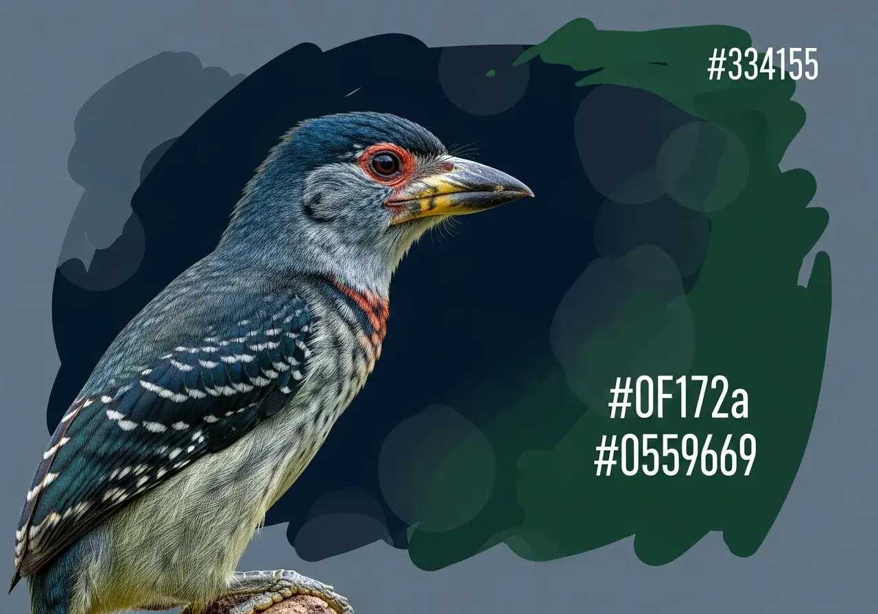 Graurücken-Schnurrbartvogel (smithornis capensis)