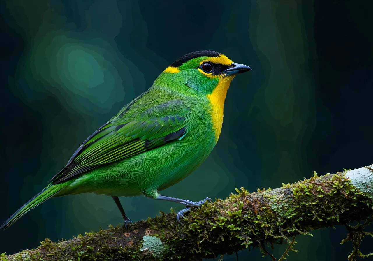 Grünkehl-Baumhacker (Orthogonys chloricterus)