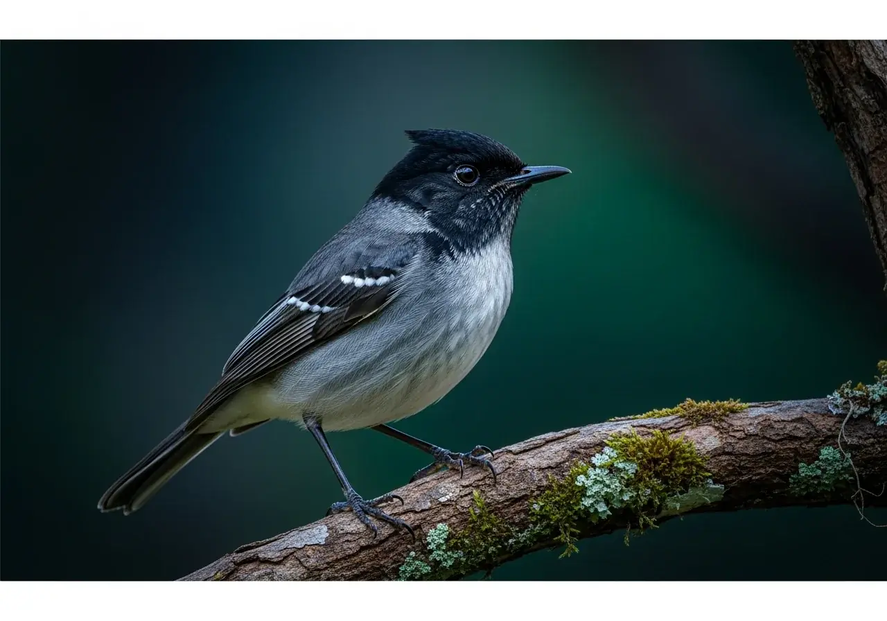Haubenraupenfänger (Melanodryas cucullata)