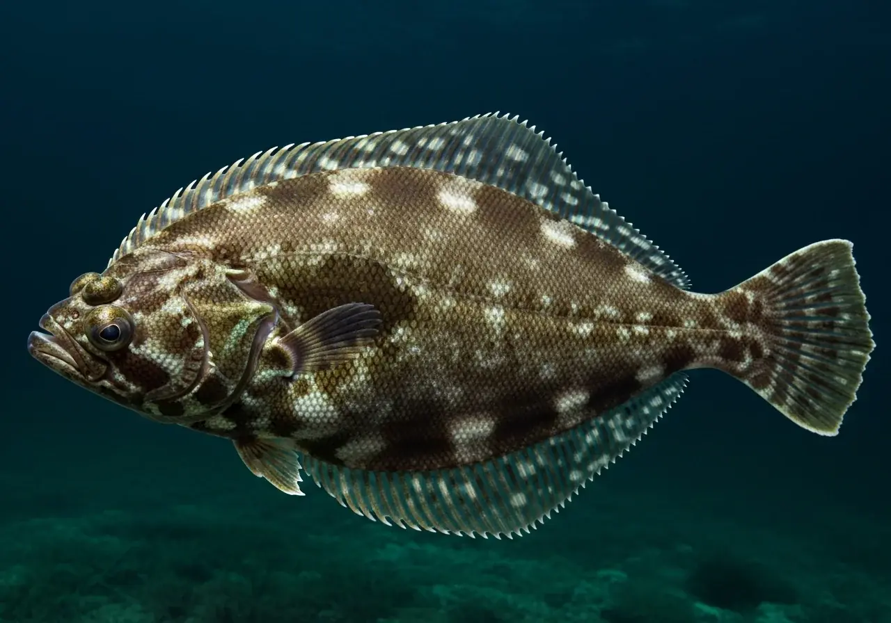 Japanische Flunder (paralichthys olivaceus)