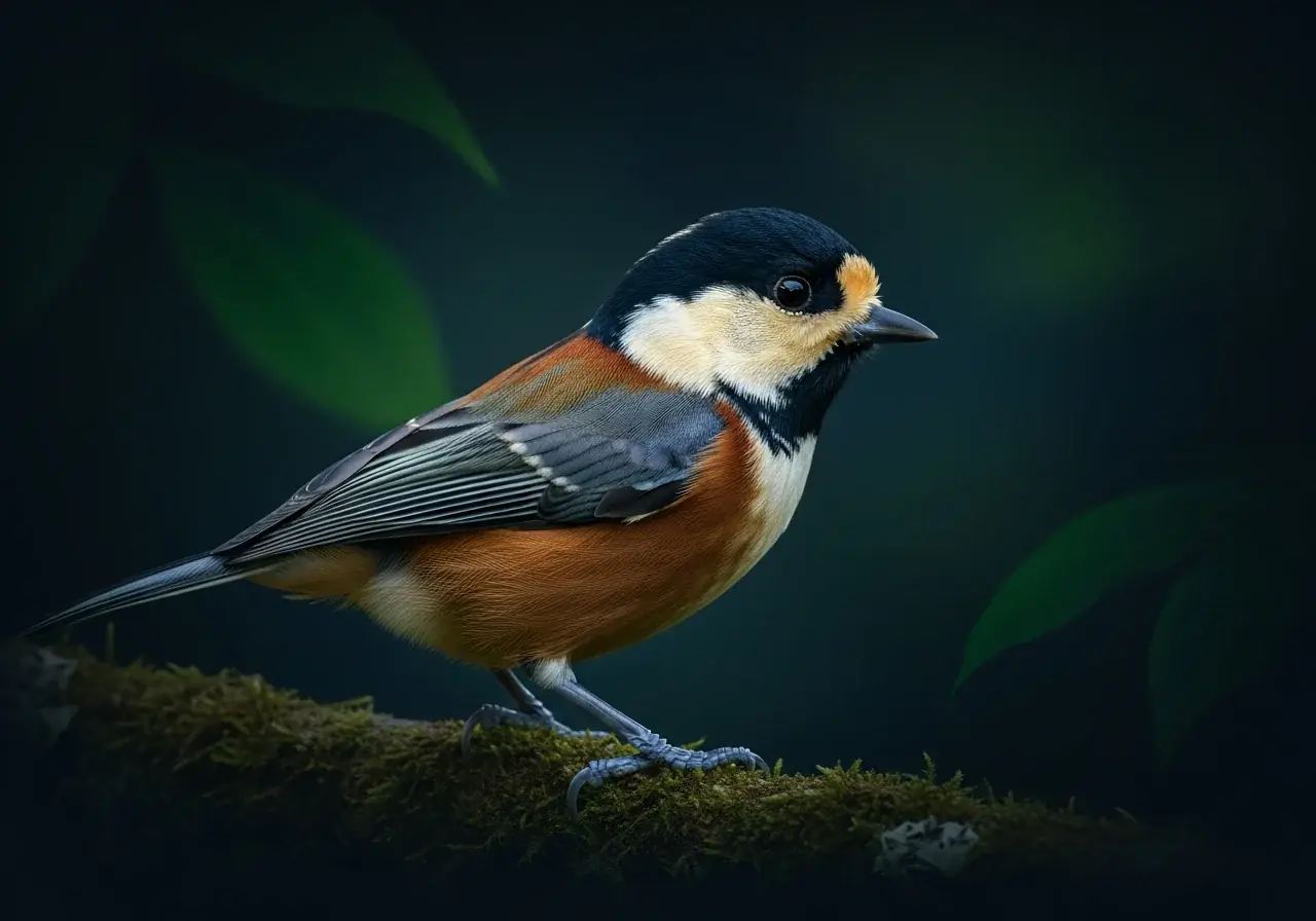 Japanmeise (Periparus elegans)