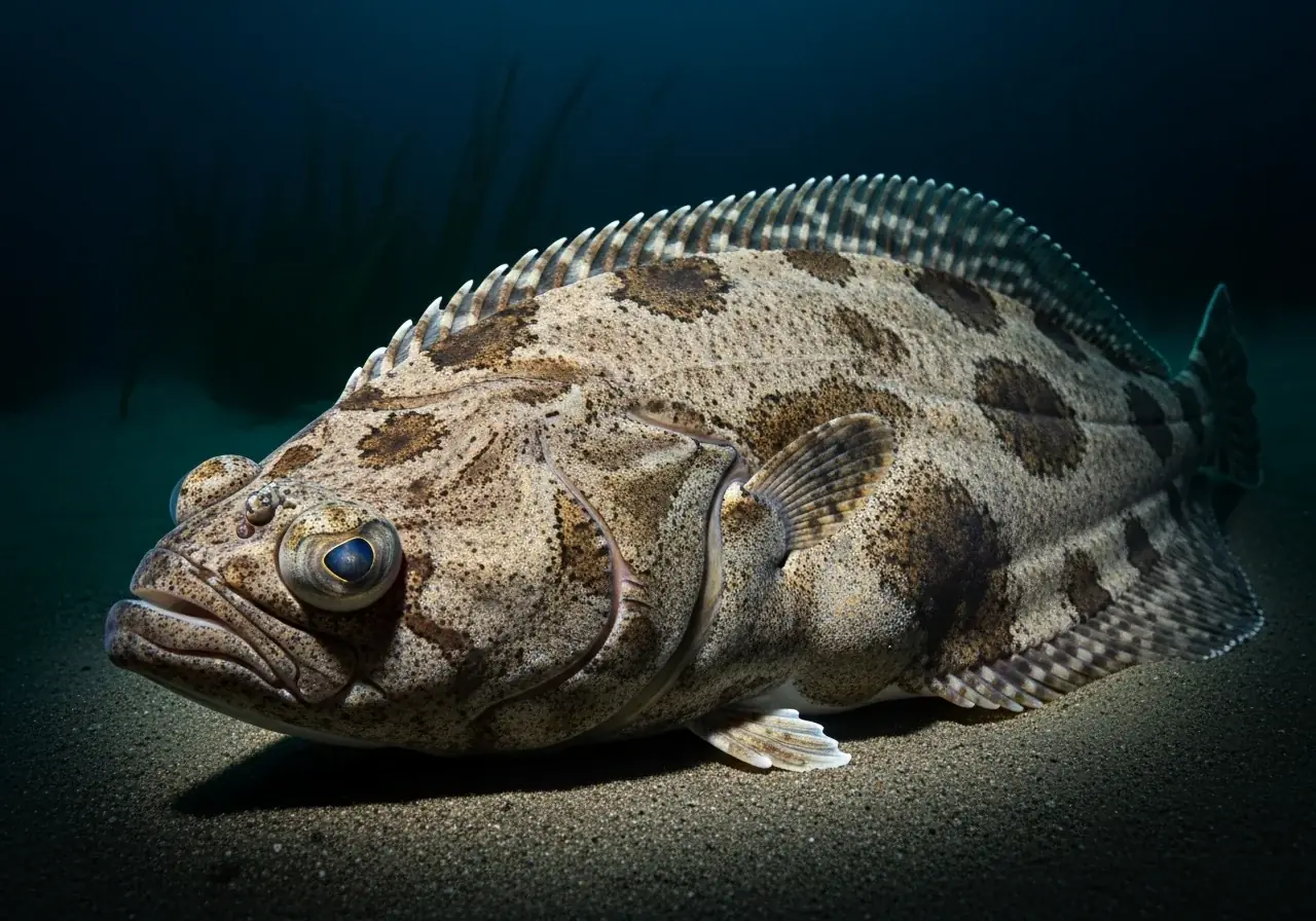Kalifornische Flunder (Paralichthys califomicus)