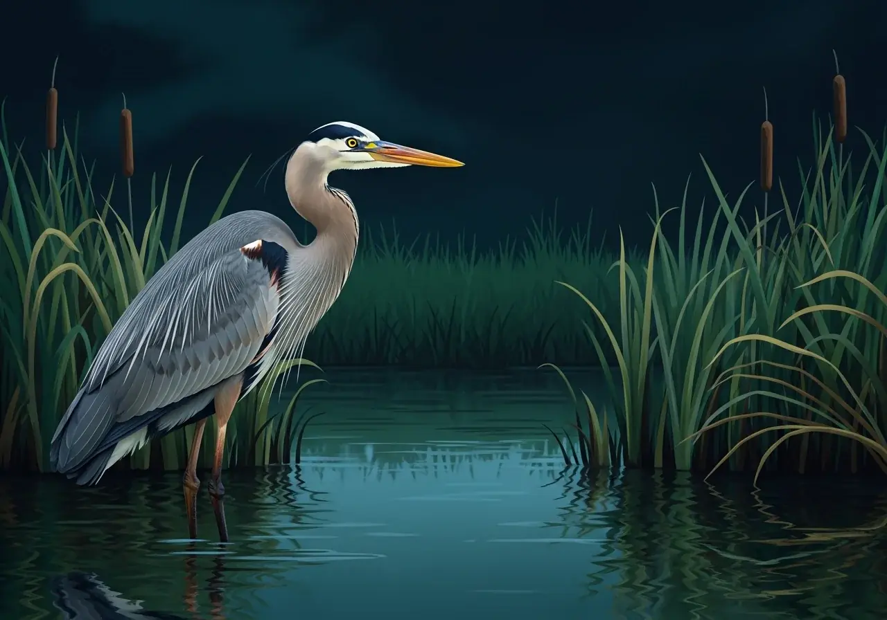 Kanadareiher (Ardea herodias)