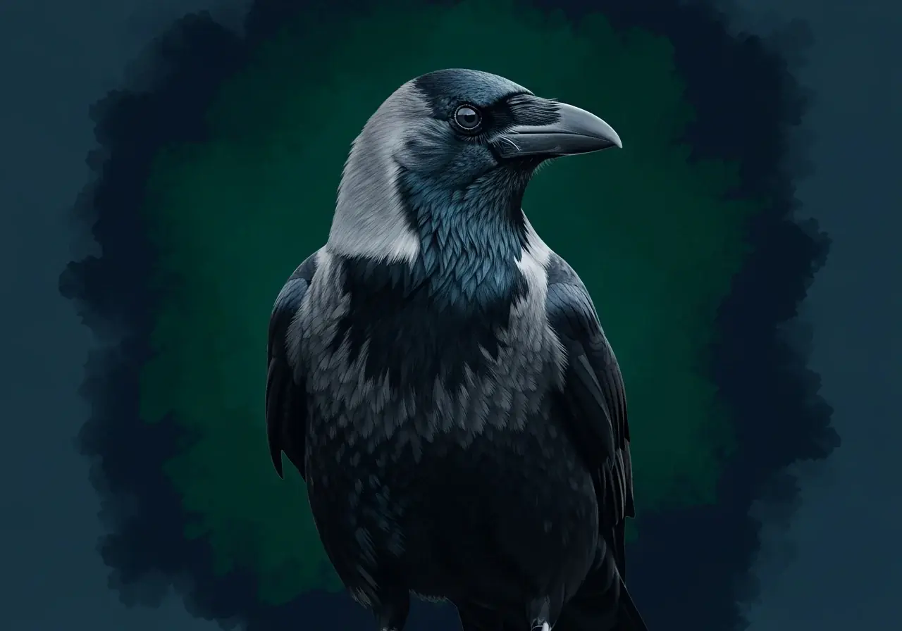 Levaillant Krähe (Corvus levaillantii)