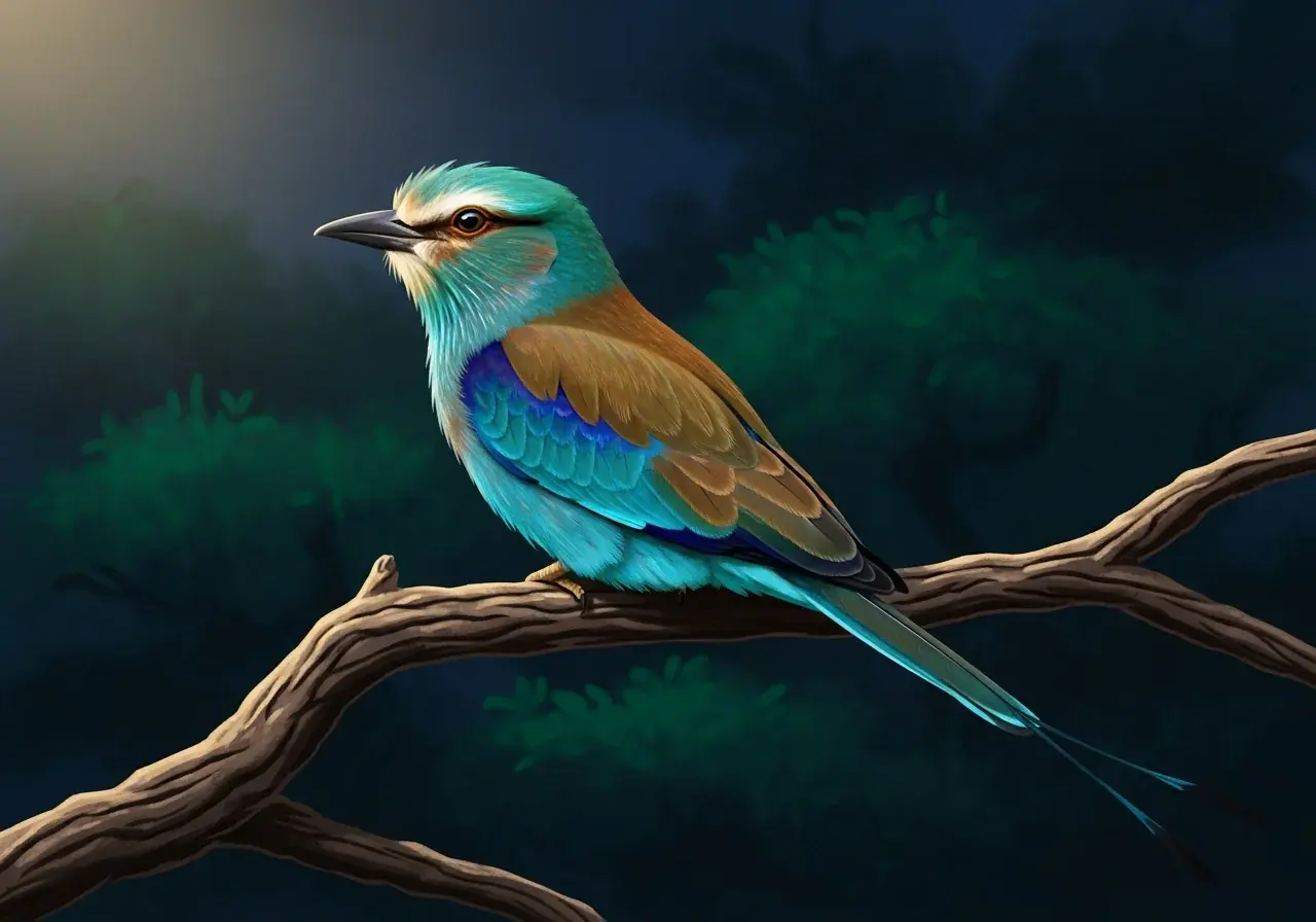Löffelracke (Coracias spatulatus)