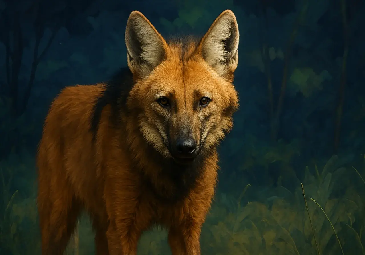 Mähnenwolf