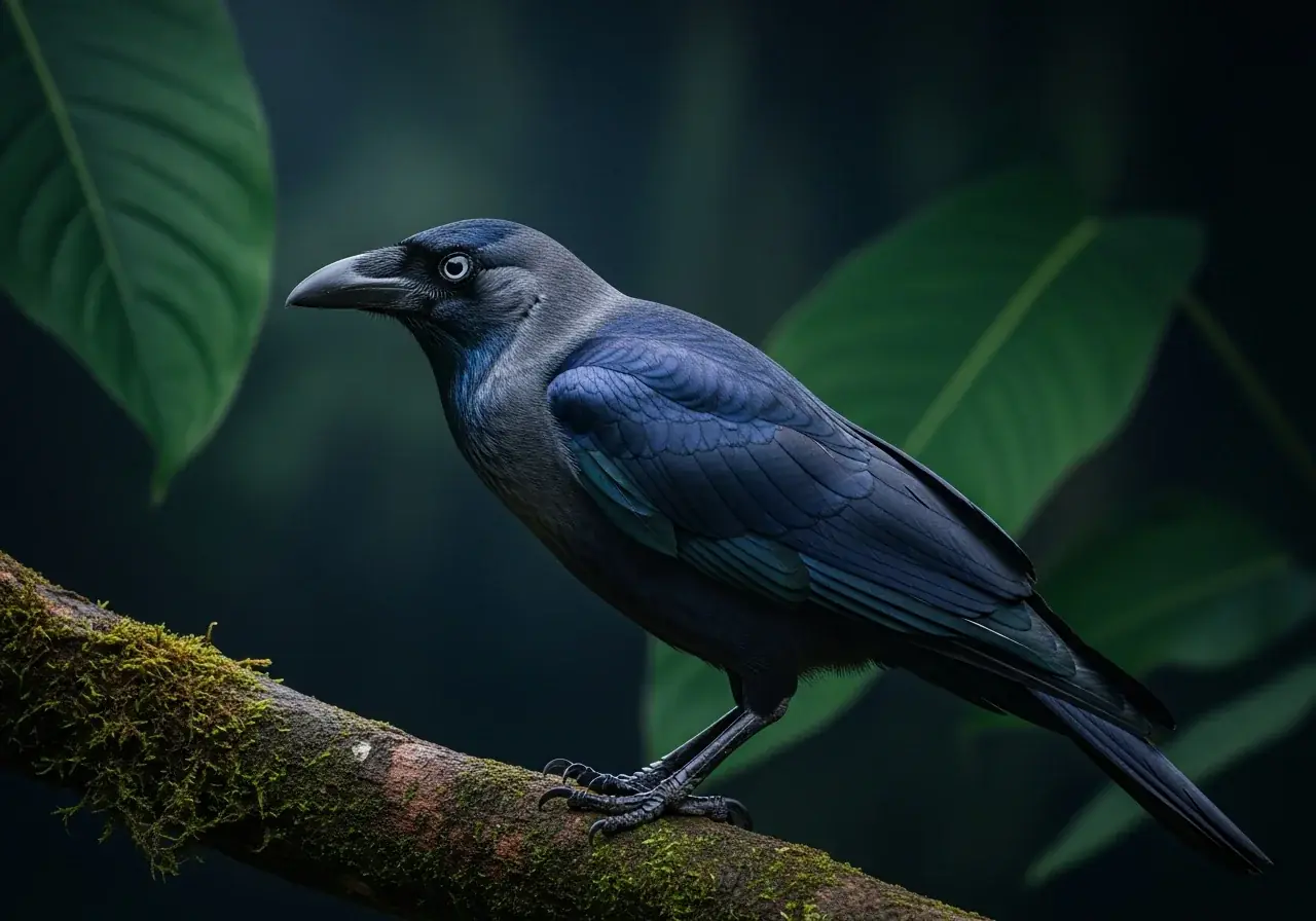 Mantel Krähe (Corvus unicolor)