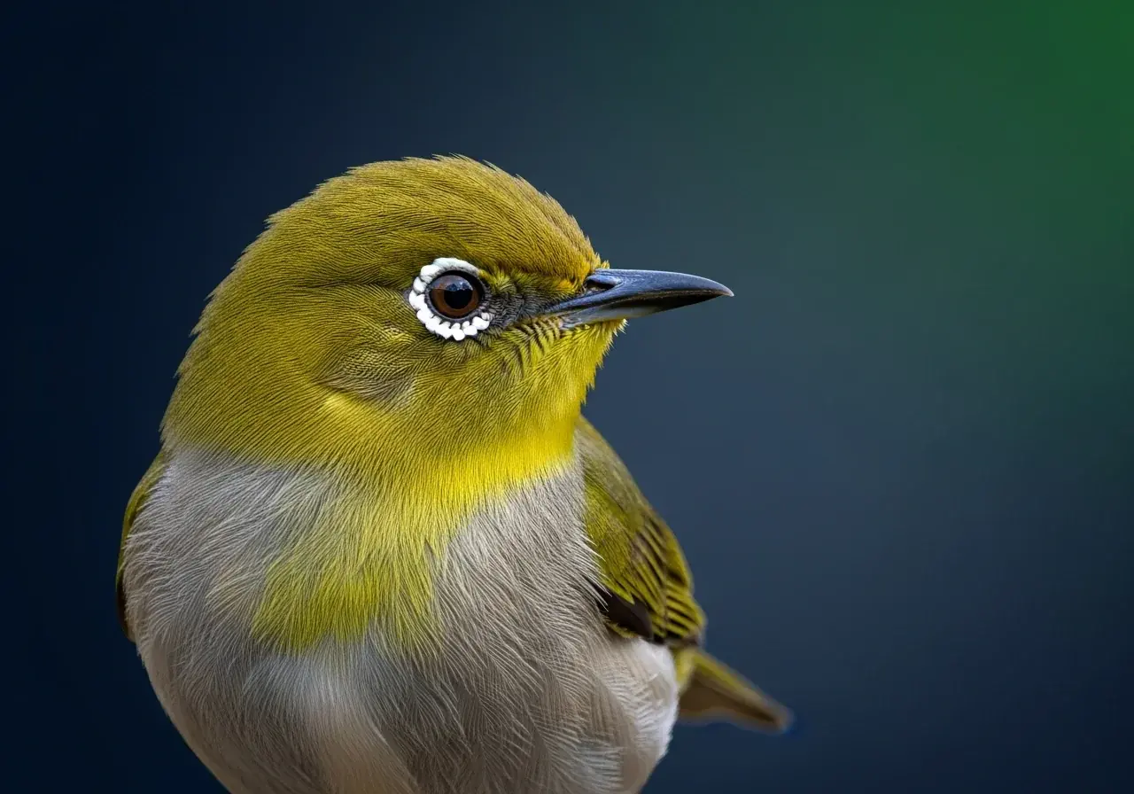Olivgrüner Brillenvogel (Zosterops chloris)