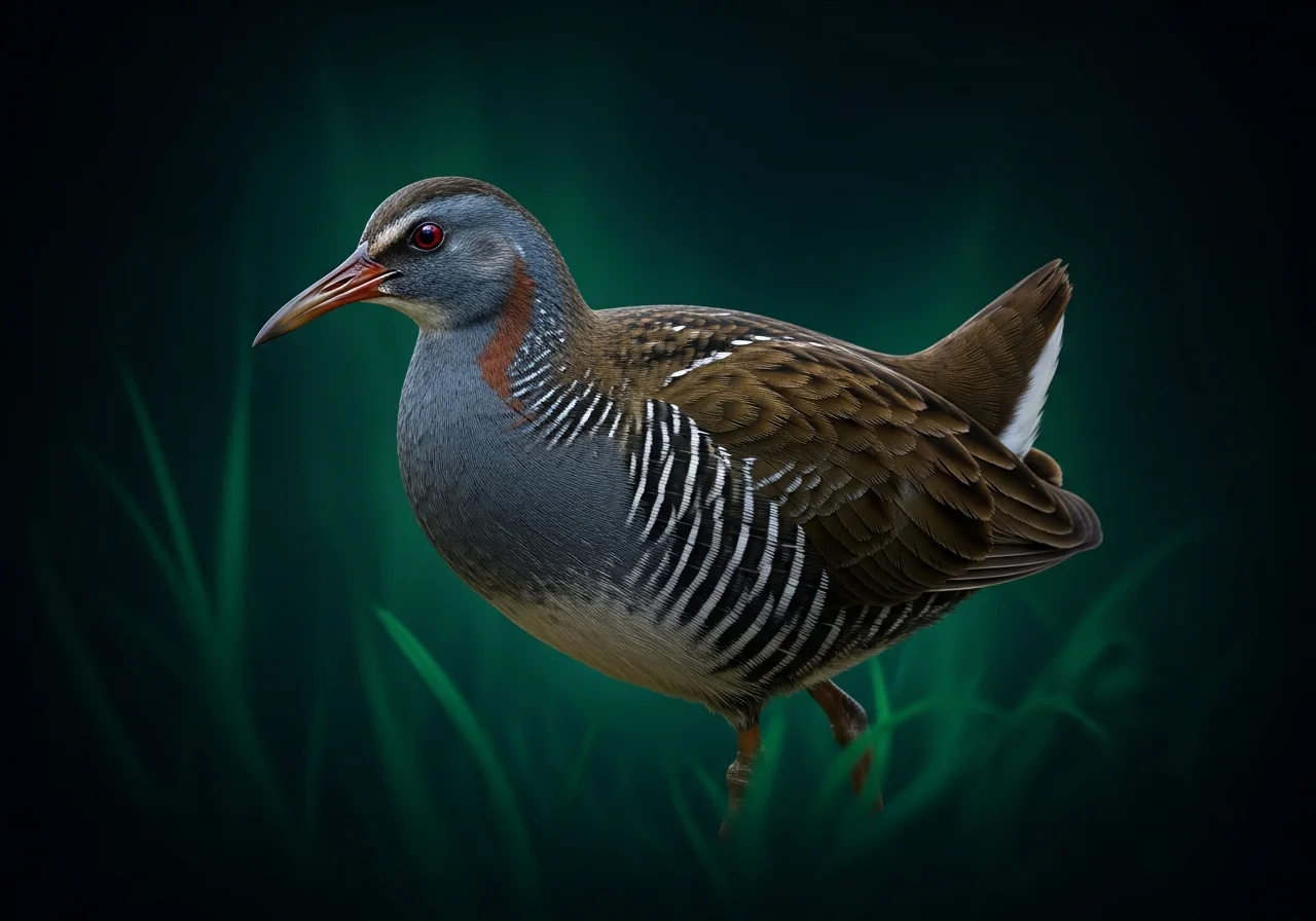 Ringel-Sumpfhuhn (Gallirallus torquatus)
