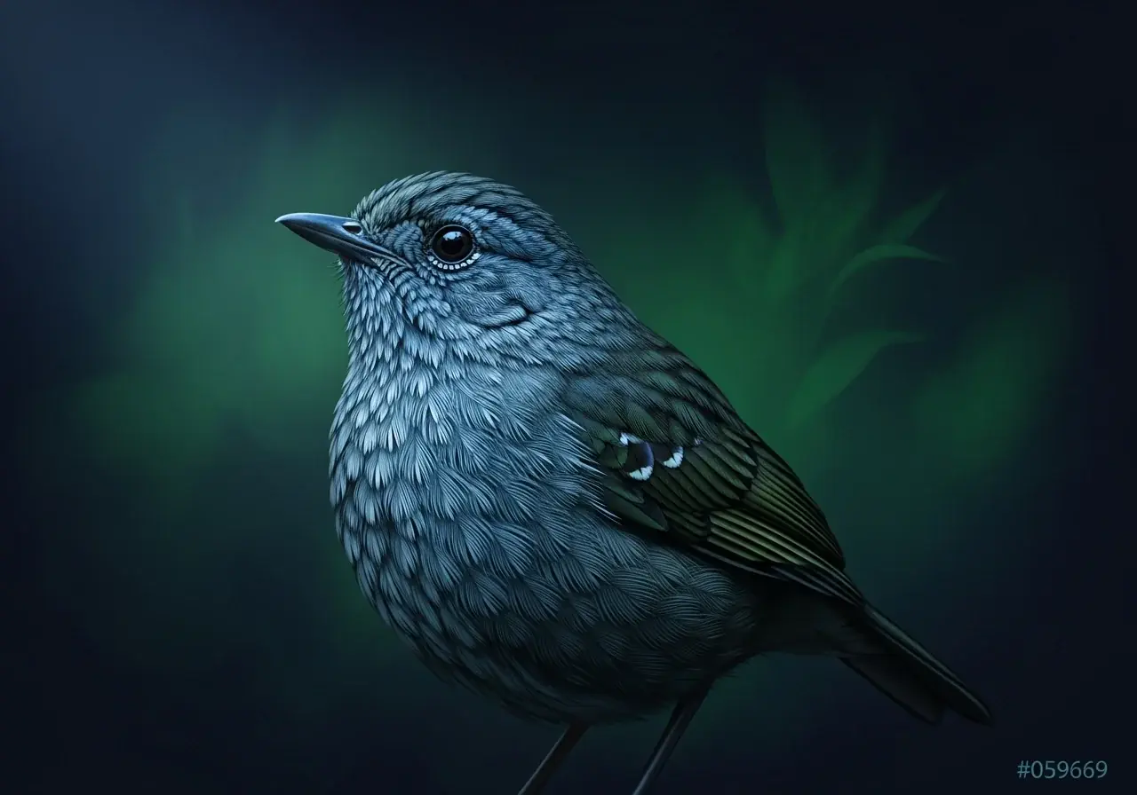 Rostbauch-Ameisenpitta (Grallaria erythroleuca)