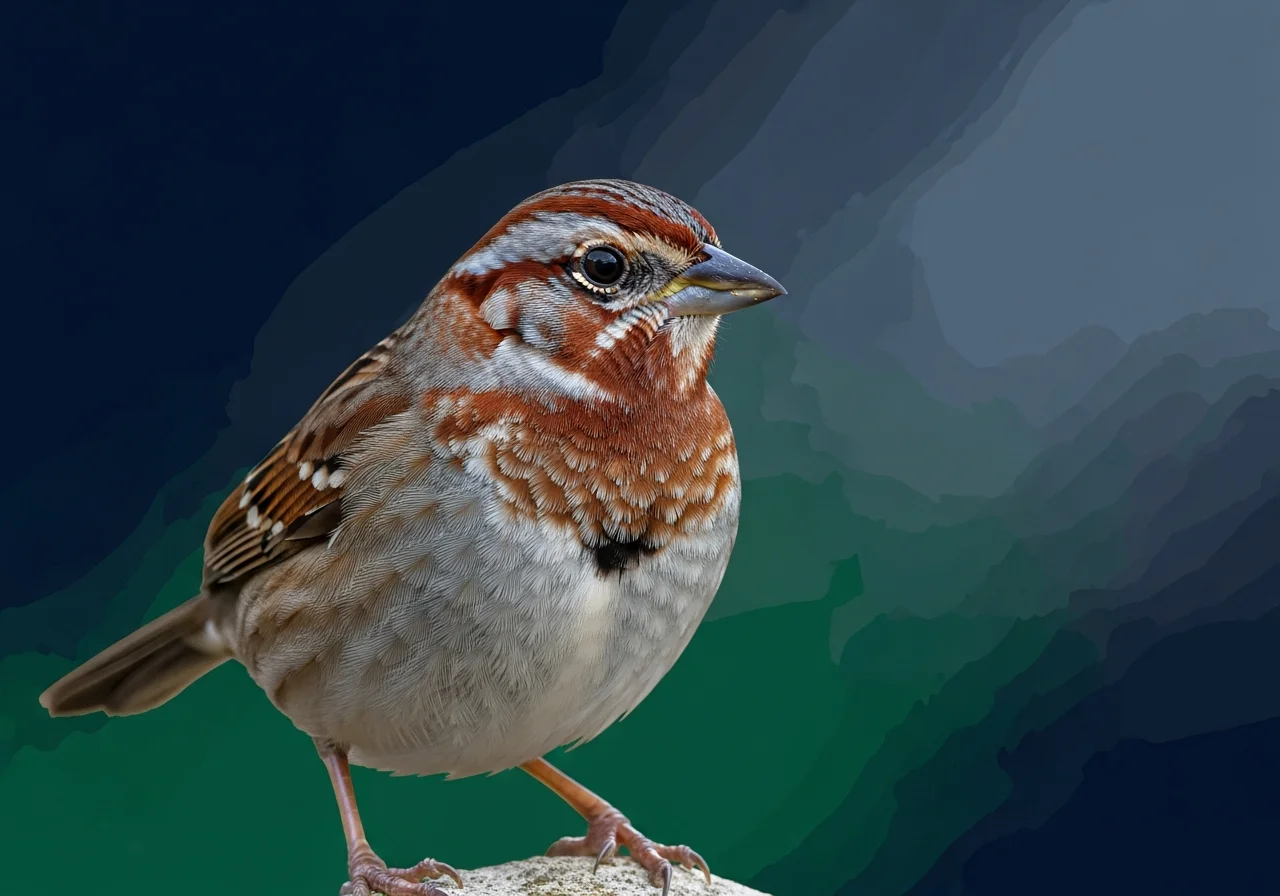 Rostbrauen-Bergsperling (poospiza erythrophrys)