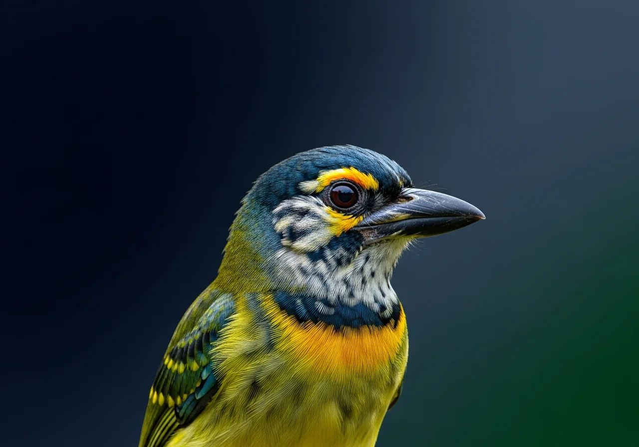 Schwarzgelber Bartvogel (Pogoniulus atroflavus)