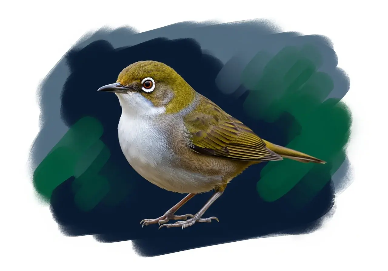 Silberohr-Brillenvogel (Zosterops lateralis0