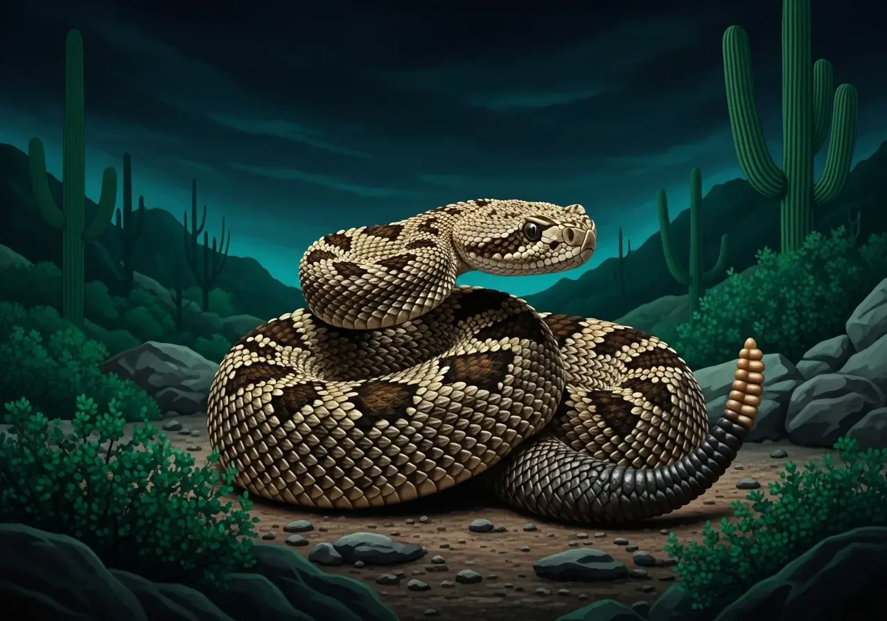Speerspitze-Klapperschlange (Crotalus mitchellii)